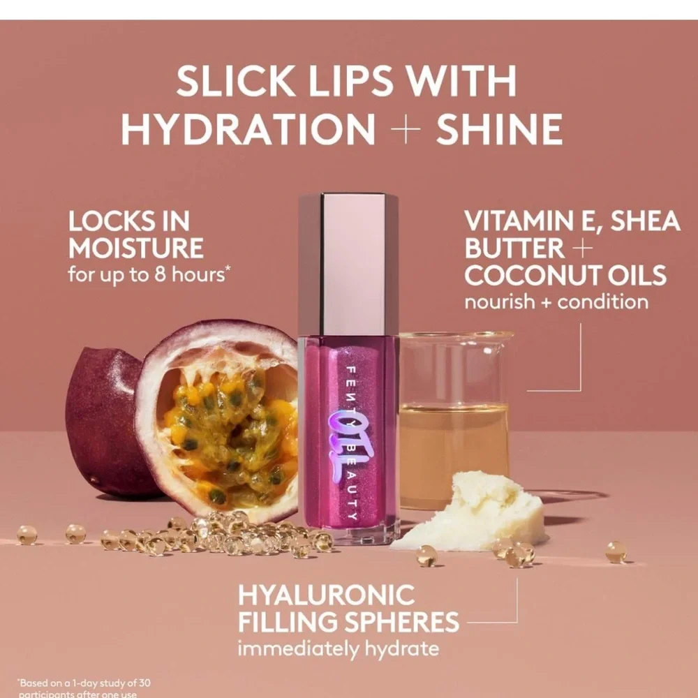 NIB Fenty Beauty Gloss Bomb Oil Luminizing Lip Oil in Shade Frosted Bunz